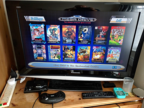 Sega mega drive mini with - mega,