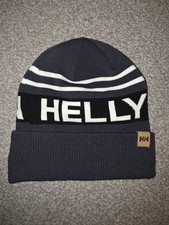 Helly Hansen Cuff Slouch HH Beanie Hat Norway Ski Winter Nordic Grey Stripe New
