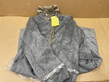 Centigrade Outerwear long greyC FAUX FUR COAT front jacket Women size XXXL 3XL