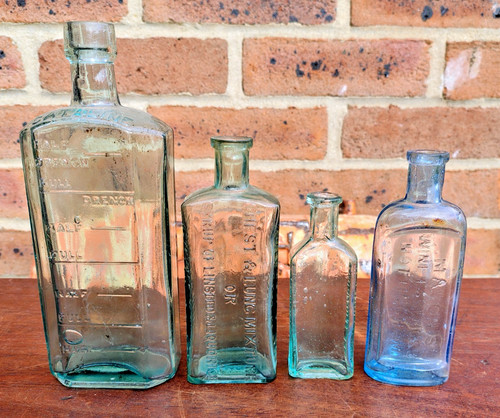 Vintage apothecary bottles 4 - vintage,