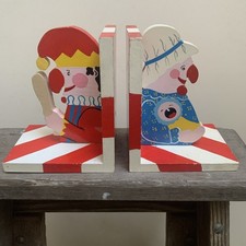 Vintage Book Ends Mr Punch and