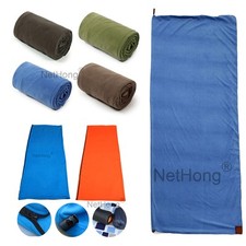 Fishing Sleeping Bag Liner For two persons 4 Season Camping Velvet Zip Portable