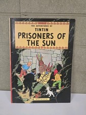 HERGE ADVENTURES OF TINTIN Book - Prisoners of the Sun - Magnet 1973 Edition