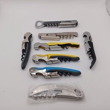 Eight Corkscrew Wine Bottle Openers from Harrods, Murano and others