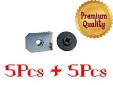 SAAB CAR GRILL FASCIA PLATE SIDESKIRT MUD GUARD 4MM RIVET/SCREW CLIP x5