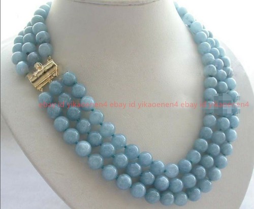 Rows 8mm natural blue - rows,