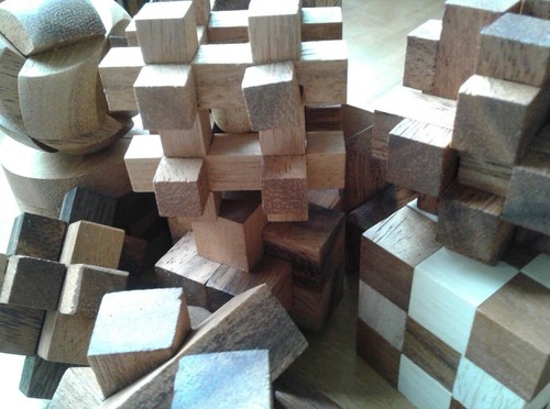 Wooden brain teasers iq - wooden,
