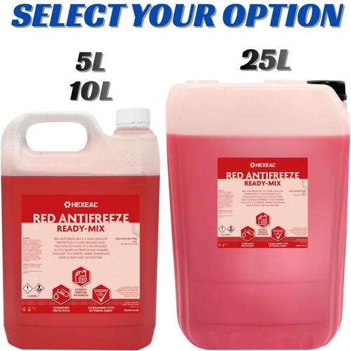 Hexeal red antifreeze - red,