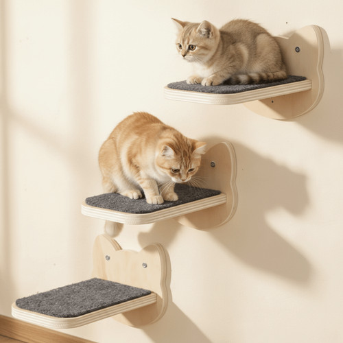 1pcs wooden cat climbing - 1pcs,