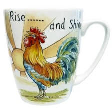 Queens Cockerel Mug Ray of