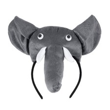 2X(3D elephant headband animal