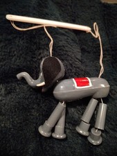 vintage red box puppet troupe