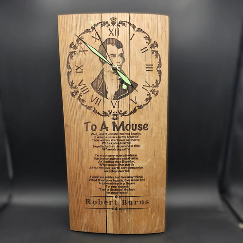 Robert burns clock handmade - burns,
