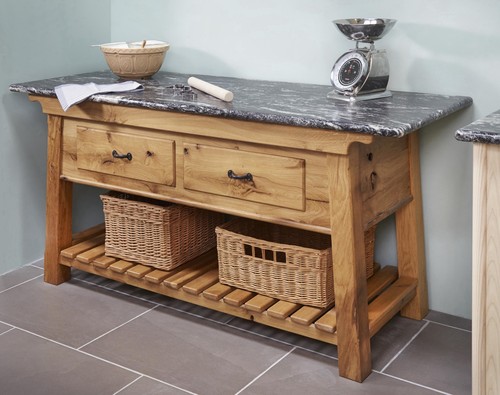 Display solid oak kitchen - ex,