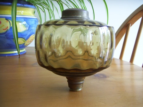 Small amber glass - small,