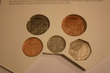 2019 1p,2p,5p,10p,20p Shield Coins Brilliant Uncirculated.