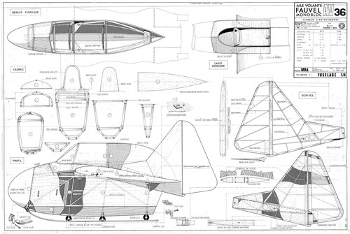 Fauvel av36 scale r c - fauvel,