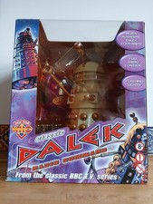 Doctor Who Dalek White & Gold 12" Radio Command Remote Control . BOXED & SEALED