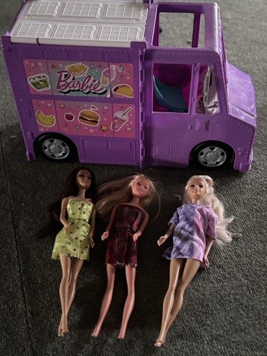 Barbie food truck - girls, toy