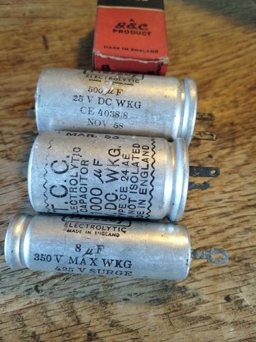 Vintage nos capacitors - nos,