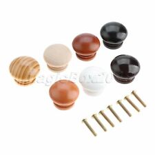5 x Wood Handles 34*25mm Door Closet Cabinet Drawer Wardrobe Cupboard Pull Knob