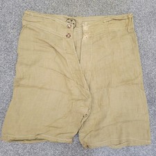 WW2 - 1943 DATED- DESERT PATTERN SHORTS - UNDERWEAR BRITISH ARMY SAND MILITARY B