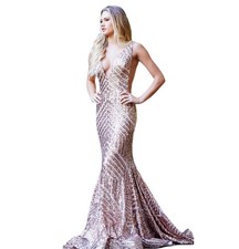 NWT Jovani Rose Gold JV453