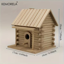 Solid Wood Bird Nest -