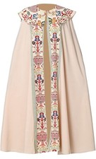 Cosdreamer Unisex Catholic Church Vestments Cope  Chasbule Beige M