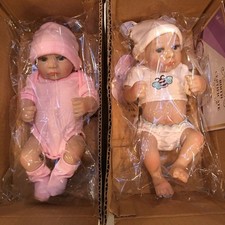 10" Reborn Dolls Mini Twins Newborn Boy Girl Full Body Silicone Vinyl Doll Gifts