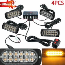 4x 12LED Amber Car Recovery