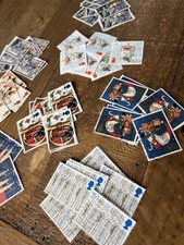 80 GB BRITISH CHRISTMAS XMAS USED VINTAGE POSTAGE STAMPS - ARTS AND CRAFTS