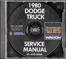 1980 Dodge Truck Shop Manual