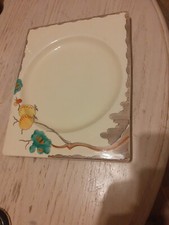 CLARICE CLIFF SAUCER PLATE THE BIARRITZ PASSION FRUIT WILKINSON