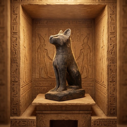 Ancient egyptian bastet cat - ancient,