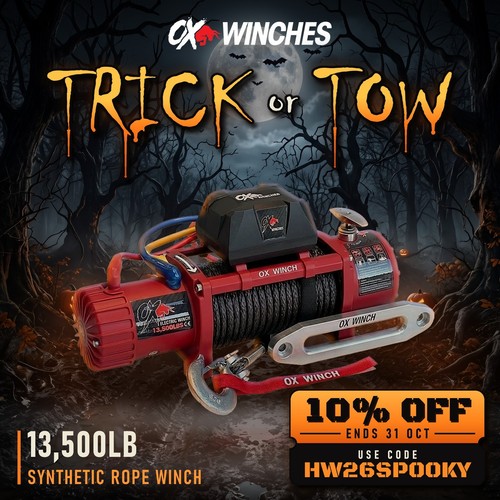 Winches 13500lb 12v - ox,