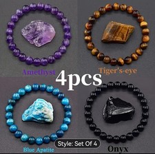 Set of 4 Stretchy Stone Bead