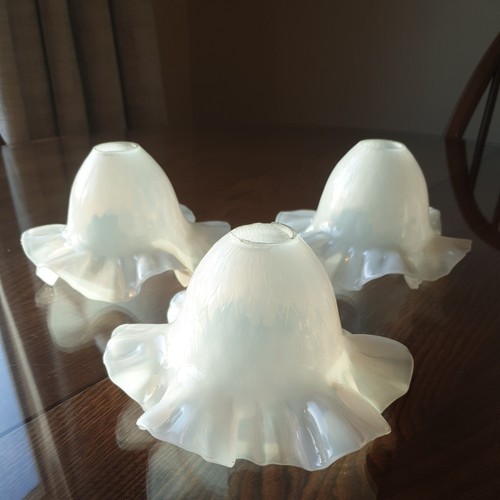 Vintage milk glass ruffled - milk,