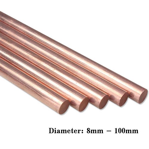 Copper solid round rod - rod, bar