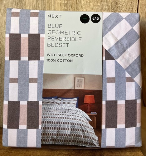 Blue geometric reversible - blue,