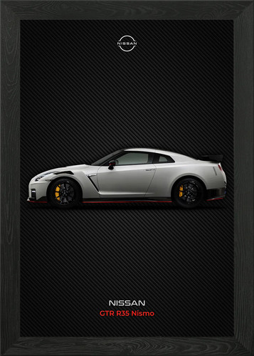 Nissan gtr r35 nismo - gtr, framed