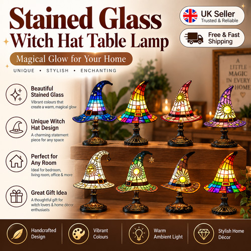 Witch hat lamp resin - resin, night