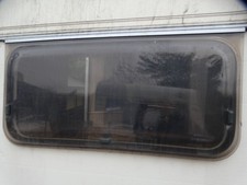 Caravan window,Elddis Wisp,95 x 48cm,seal,hinge,support arms,catches..