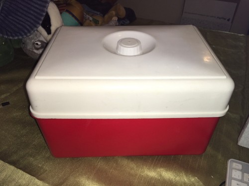 Vintage retro red white hard - vintage,