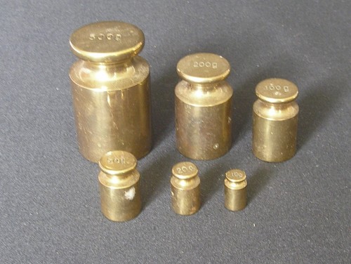 Set gram vintage brass - x,