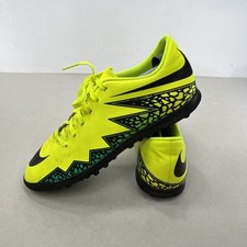 Nike Hypervenom Football Boots Astro Turf UK Size 10 Electric Yellow Training