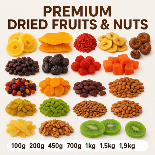 Dried fruits nuts grade - &, a