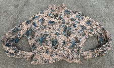 Topshop Women’s High Neck Cropped Blouse - Size 12