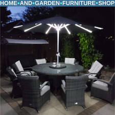LED Patio Umbrella with Solar