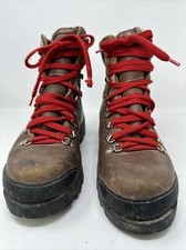 Gronell Camp 7 Vintage Hiking Mountaineering Boots Men Size 10 Made In Italy